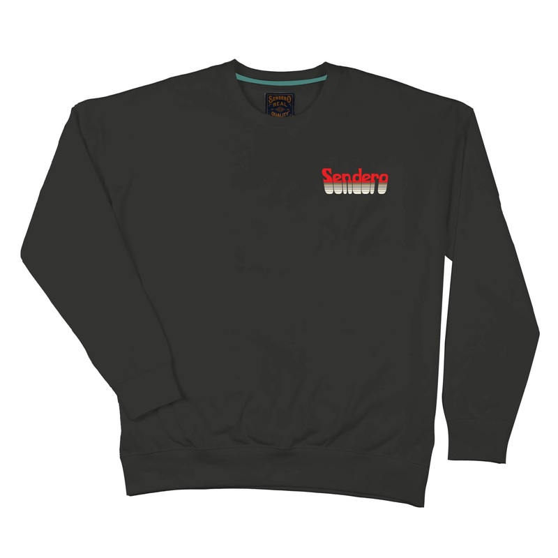 Retro Sendero Logo Sweatshirt Vintage Black X-Small