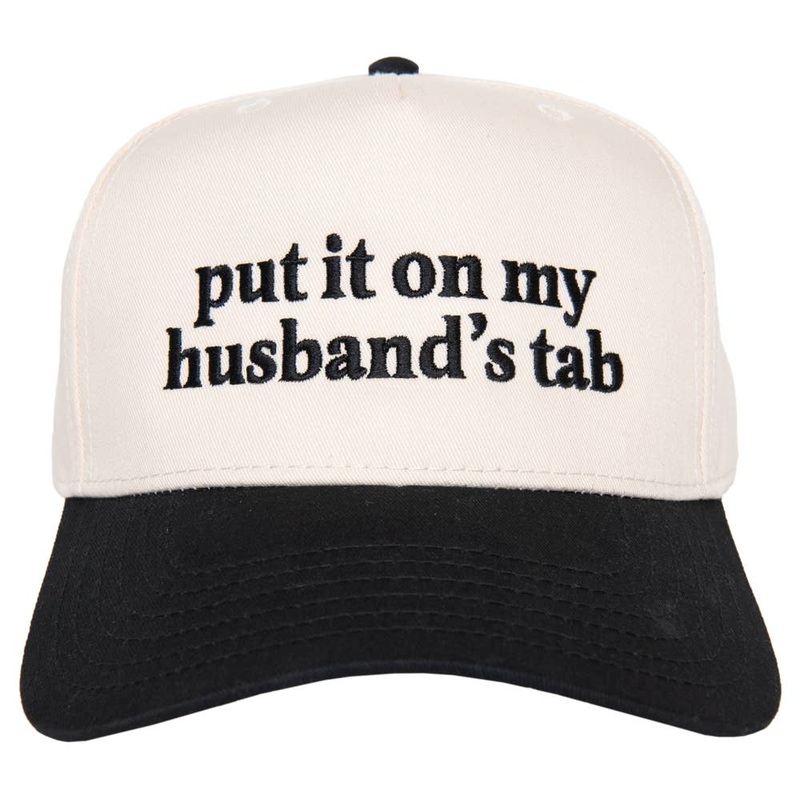 Put It On My Husband’s Tab Hat Black/Tan