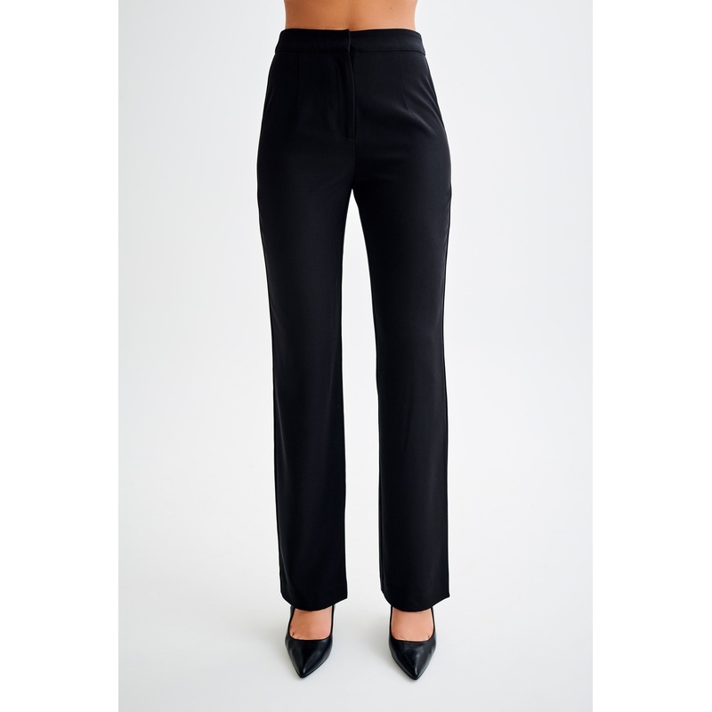 Allanah Straight Leg Pant – Black XXS