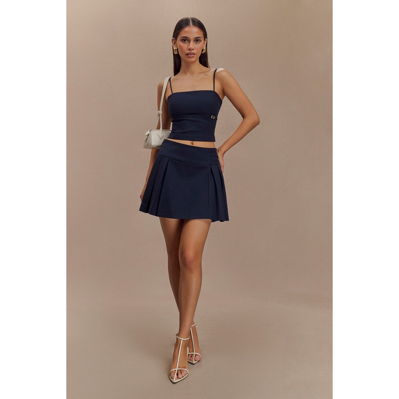 Aberley Crop Top – Dark Navy XXS