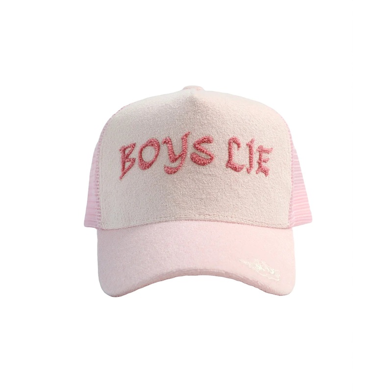 Boys Lie Pastel Me Terry Trucker Hat Pink 0403 O/S