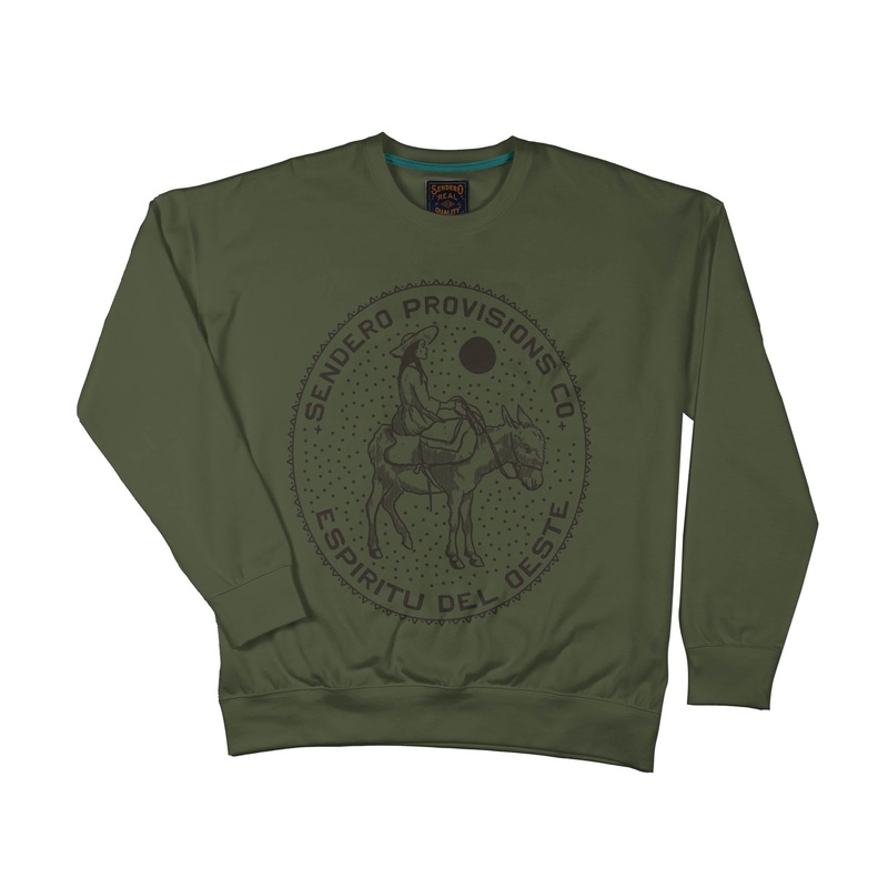 Burro Lady Sweatshirt Army Green X-Small