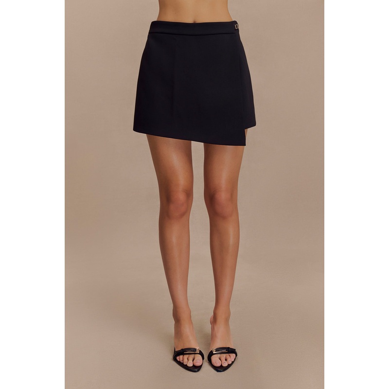 Celene Buckle Skort – Black XXS