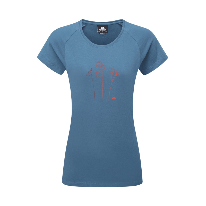 Mountain Flower Women’s Tee Me-01851 Stellar Blue 8