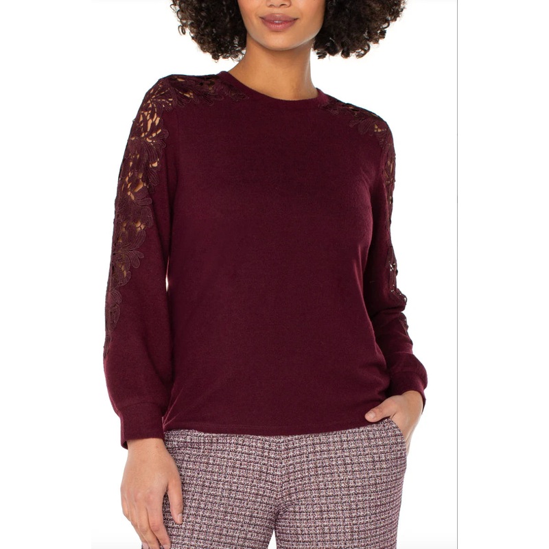 Liverpool Long Sleeve Crew Neck – Burgundy XSmall Burgundy