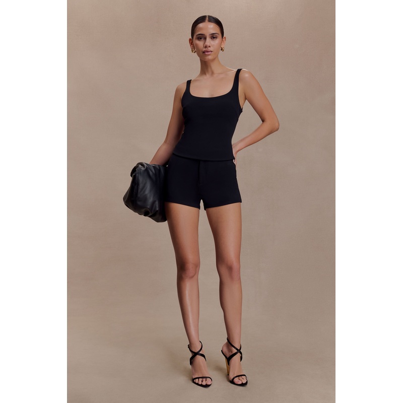 Blanca Stretch Crepe Shorts – Black XXS
