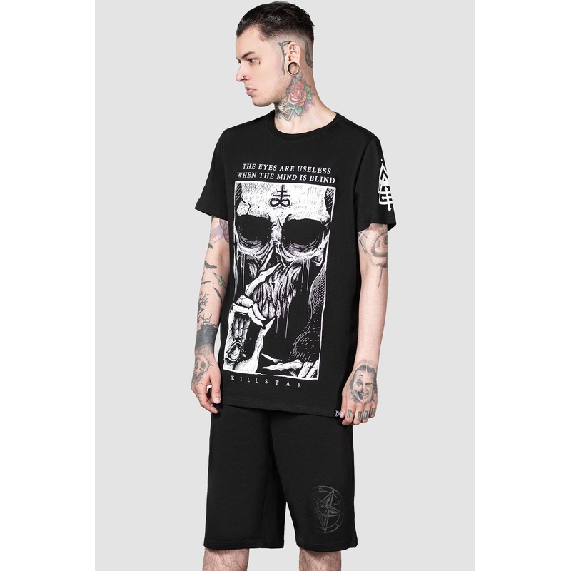 Blind Mind T-Shirt [B] S Black 100% Cotton