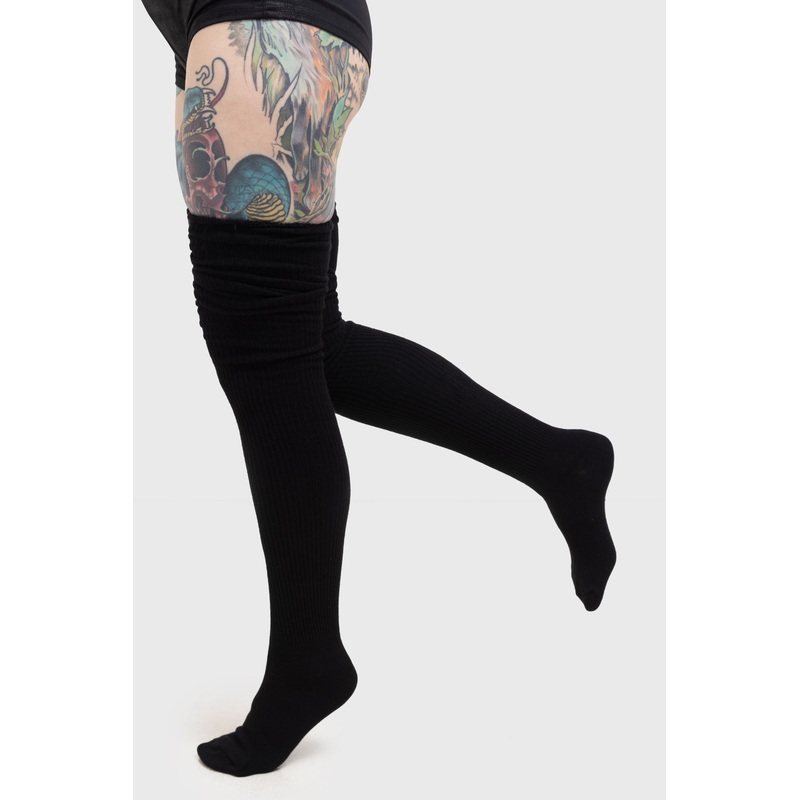 Hecate Slouch Socks One Size Black 92%Cotton 7%Polyamide 1%Elastane