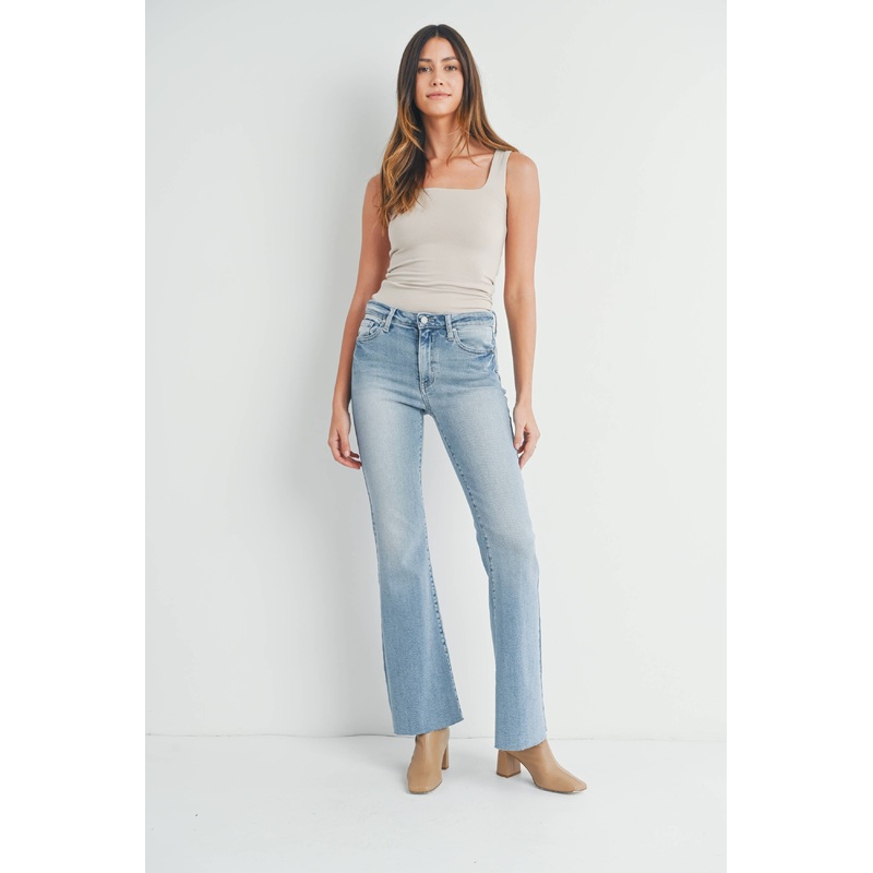 Mid Rise Straight Bootcut LT Denim 24