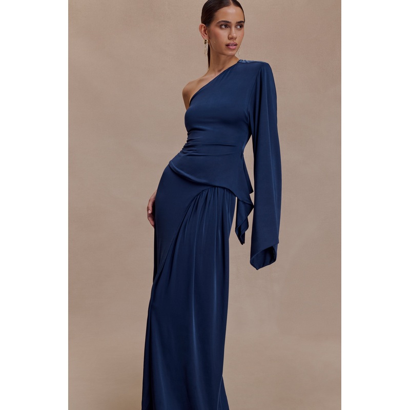 Vivica Slinky One Shoulder Top – Midnight Navy XXS