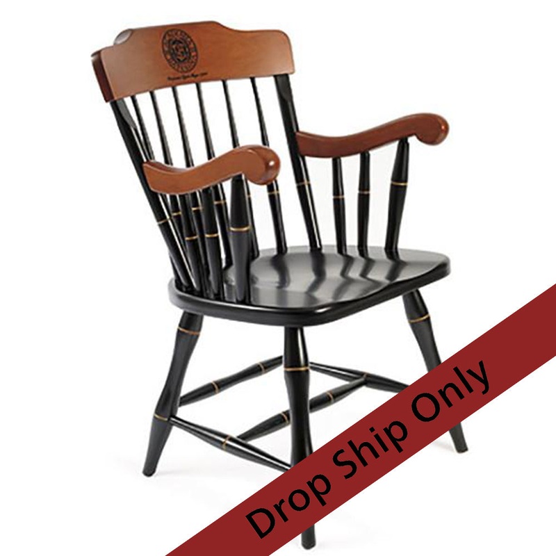 Chair – Engraved Maple Captain’s Armchair