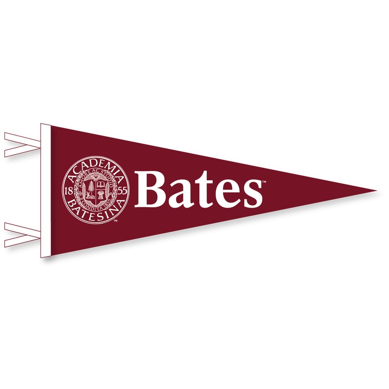 Pennants with Bates Academia Seal 4×9 Mini