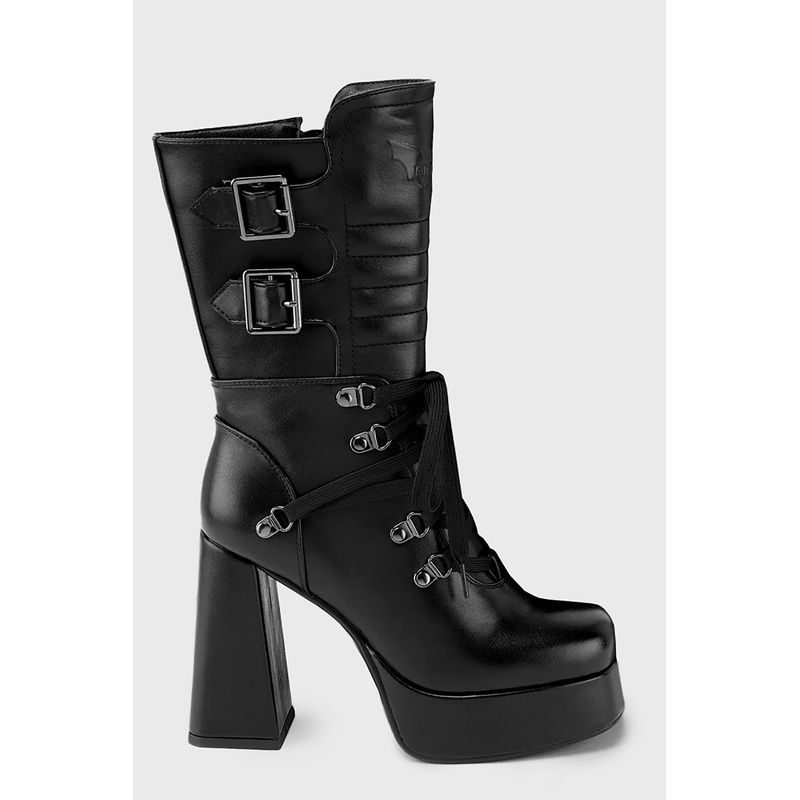 Dionisia Boots US5 Black 100% PU