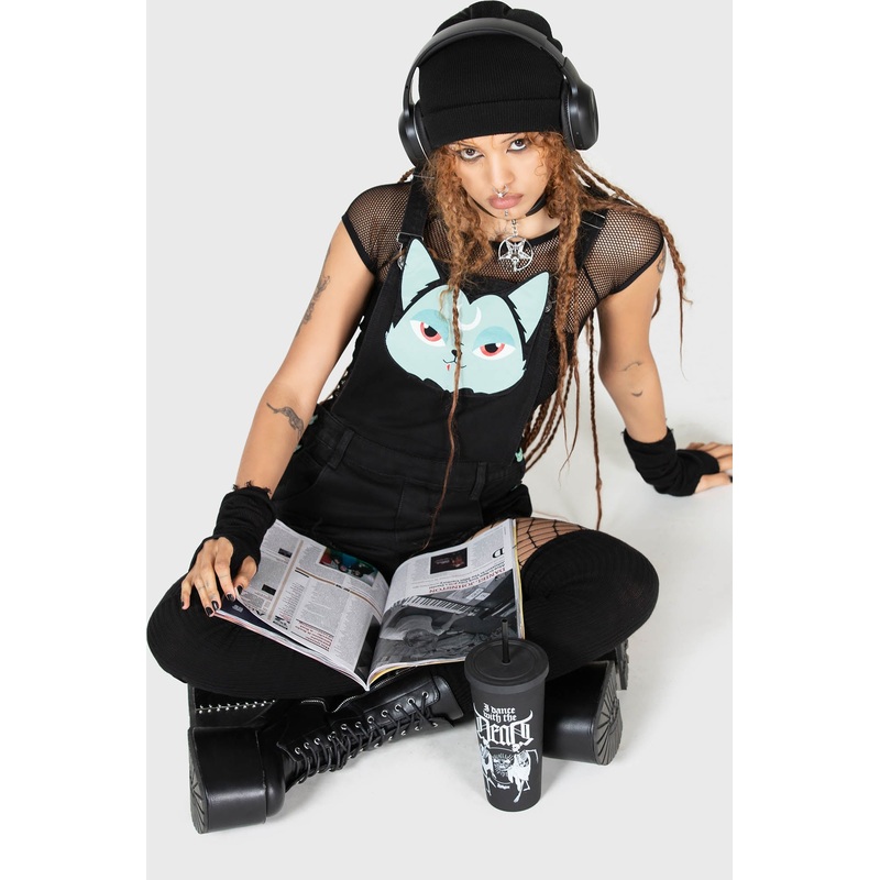 Lil Vampurr Overalls XXS Black 70% Cotton 30% Polyester