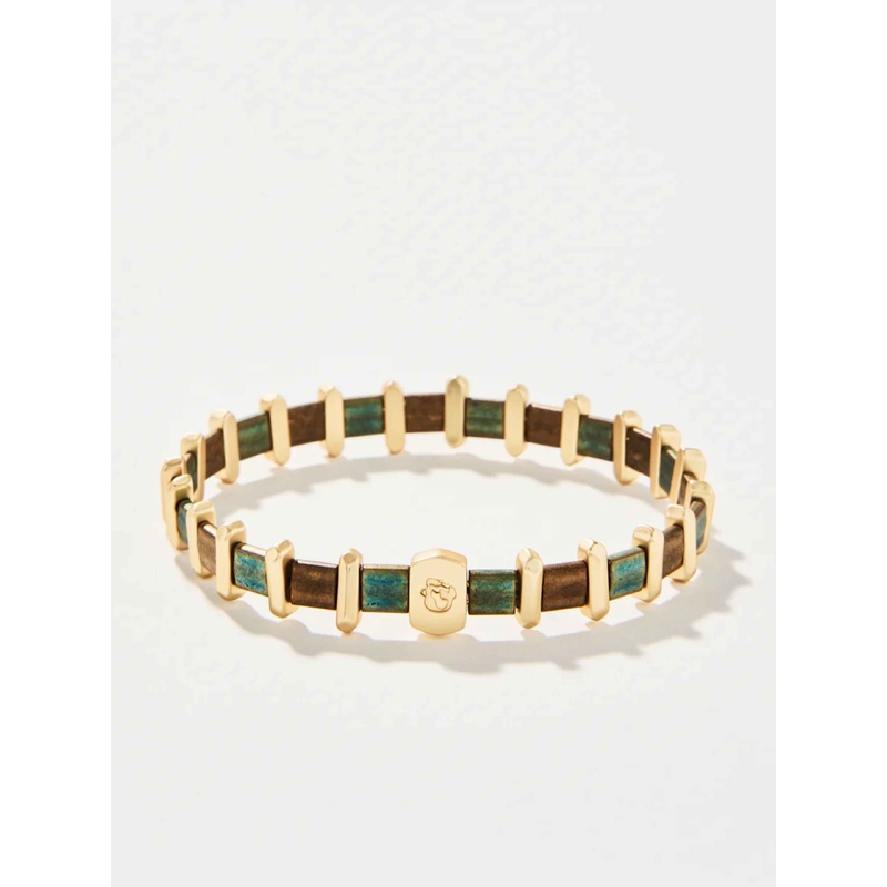 Tila Stretch Bracelet Green/Brown O/S