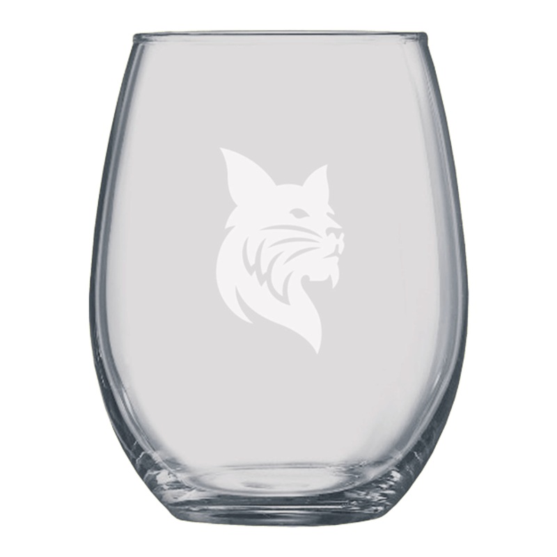 15 oz. Bobcat Stemless Wine Glass