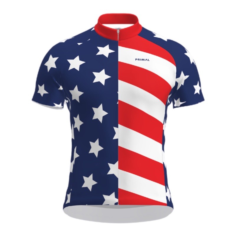 American Flag Men’s Sport Cut Jersey SM