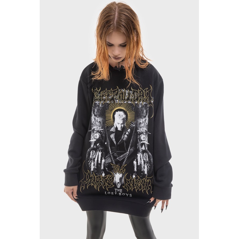 Sleep All Day Sweatshirt XS Black 70% Polyester 27% Viscose 3% Elastane