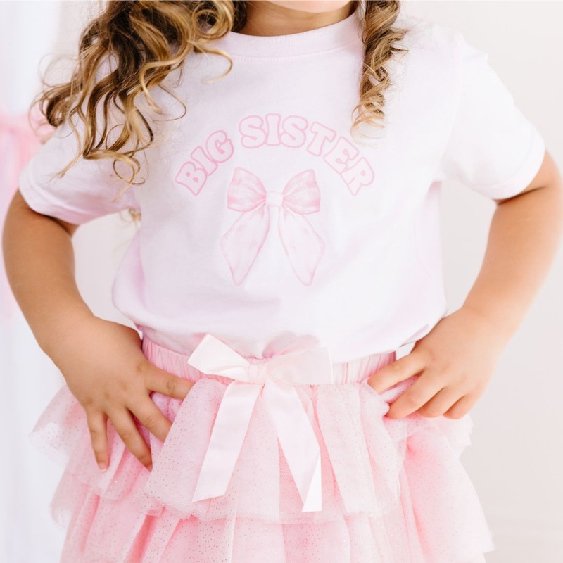 Big Sister Bow T-Shirt – Toddler Girl 2T