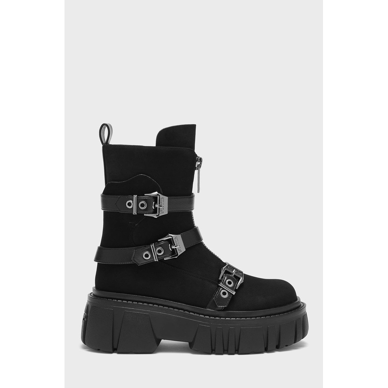 Coffin Combat Boots US5 Black Upper: 100% Polyurethane Sole: 100% Rubber