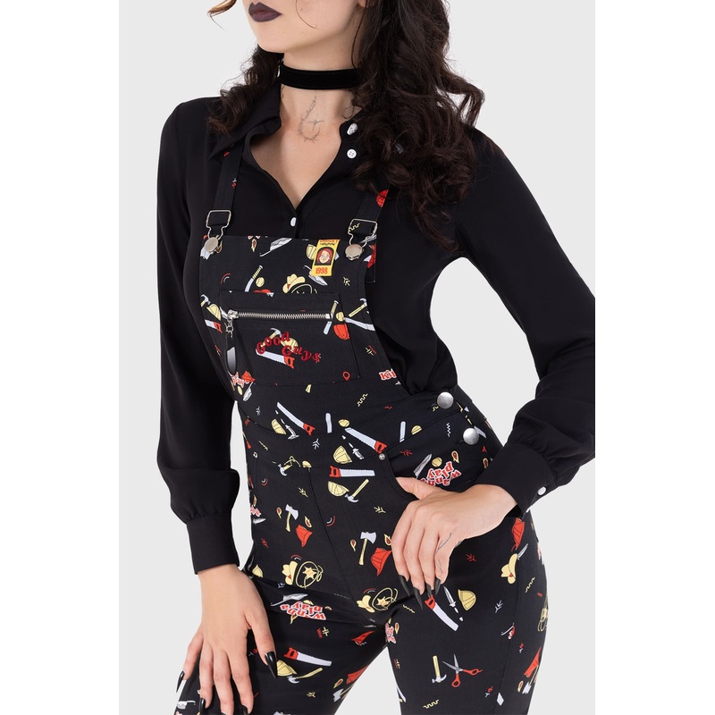 Your Pal Since ’88 Dungarees XS Black 71% Viscose 26% Polyamide 3% Elastane