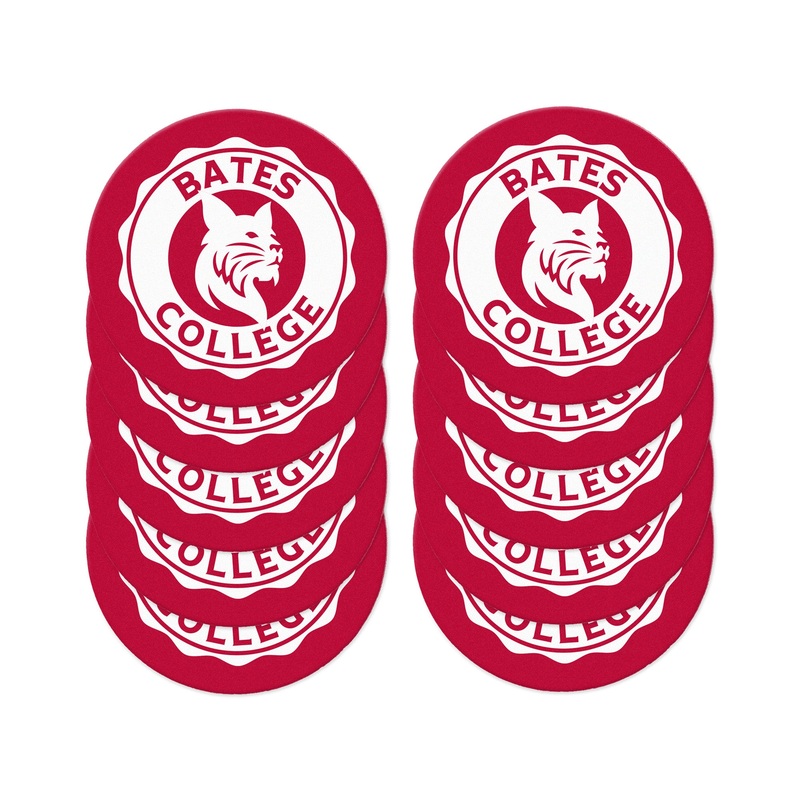 BATES COLLEGE and Bobcat Coasters 10 Pack