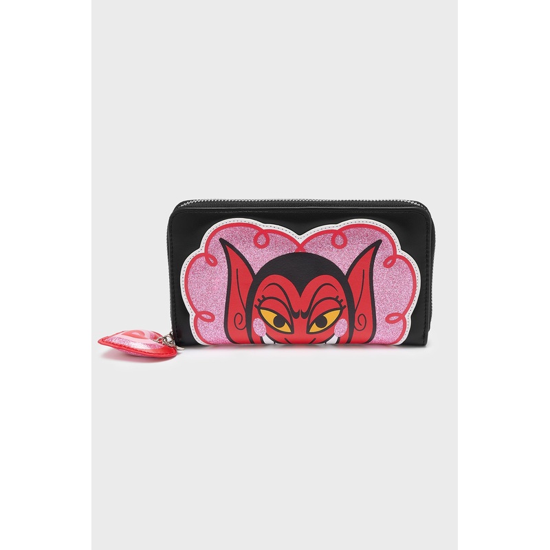 Devilish Wallet ONE SIZE Black 100% Polyurethane