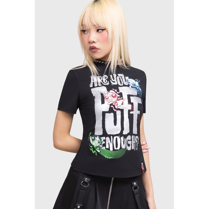 Puff Enough T-Shirt XS Black 94% Cotton 6% Elastane