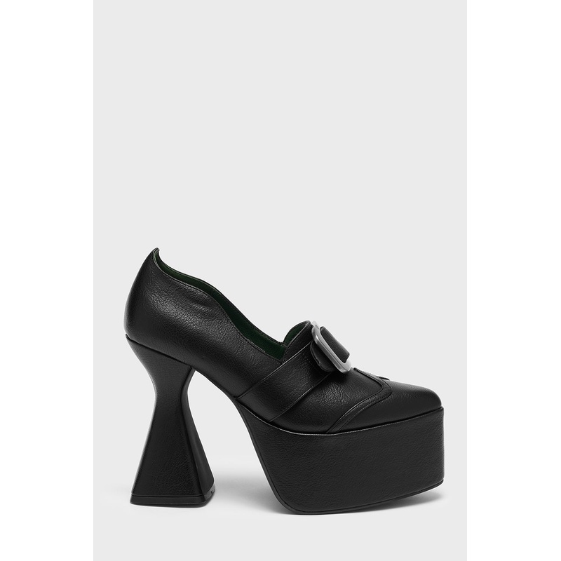 Bewitching Platform Heels US5 Black Upper: 100% Polyurethane Sole: 100% Rubber