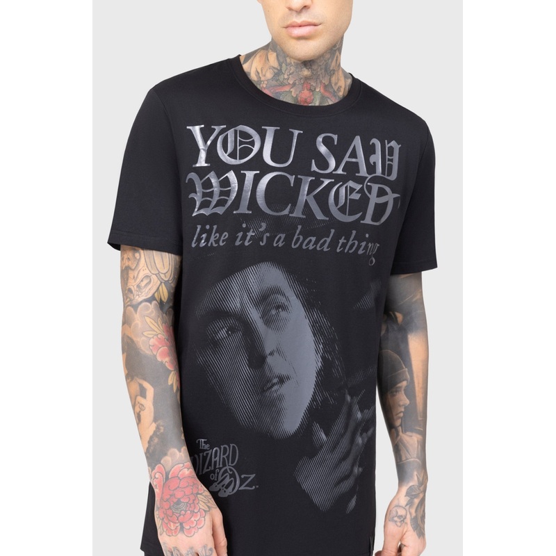 Say Wicked T Shirt XS Black 100% Cotton