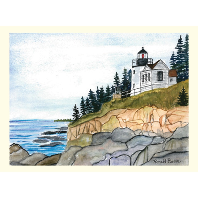Single Bass Harbor Head Lighthouse Card