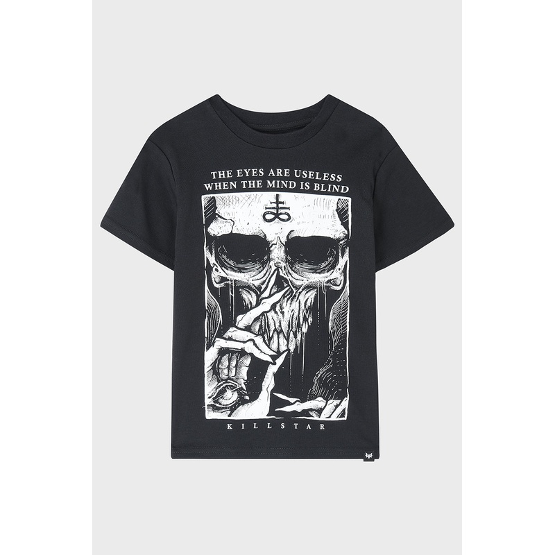 Mini Blind Mind T-Shirt 2/3 Years Black 100% Cotton