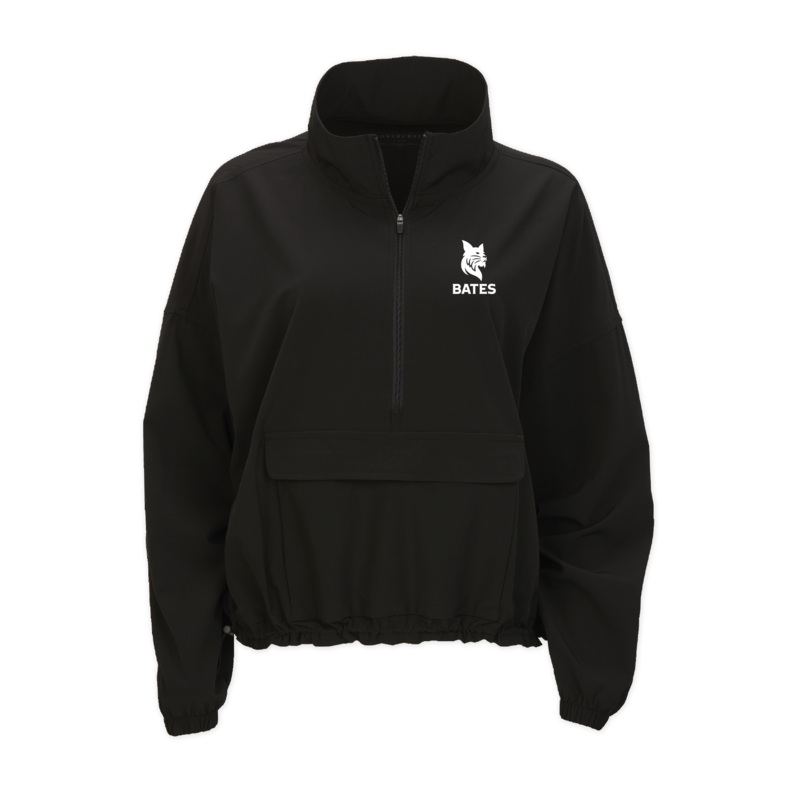 Women’s Black 1/4 Zip Stretch Woven Pullover from Boxercraft XS