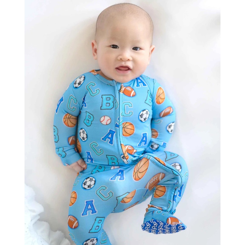 Andrew Zip Footie 0/3M