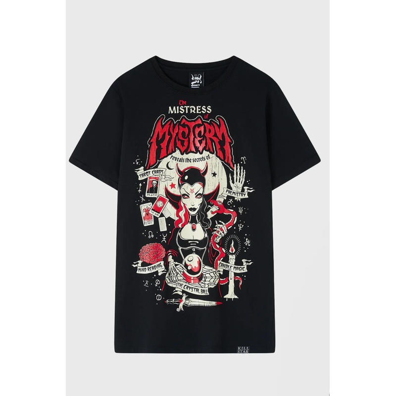 Mistress Mistery T-Shirt XS Black 100% Cotton