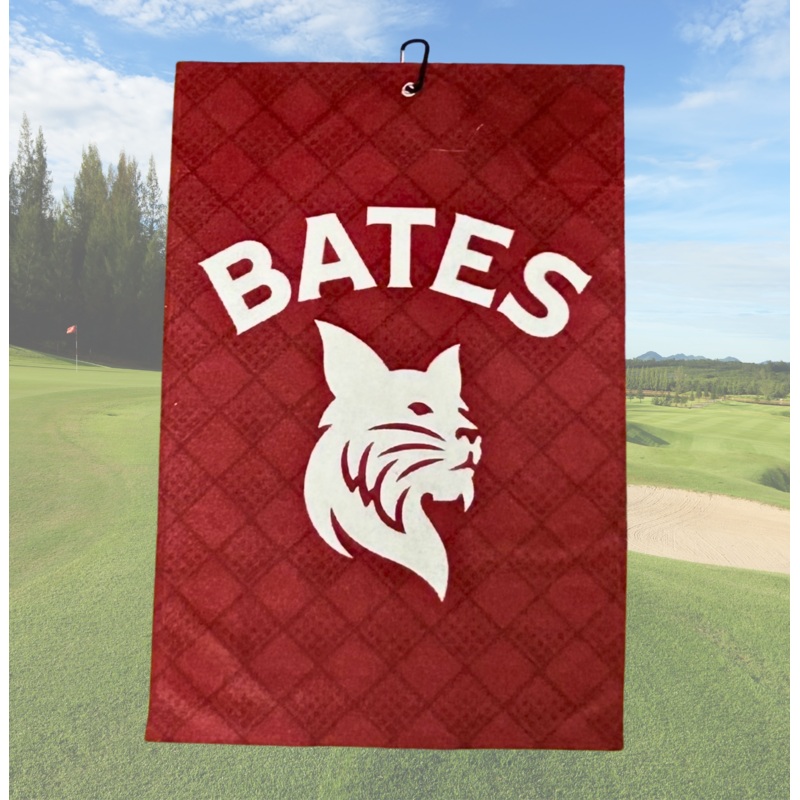 Premium Microfiber Bates Bobcats Golf Towel