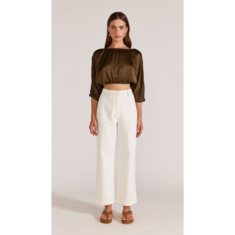 Calla Denim Pant – Final Sale XL WHITE