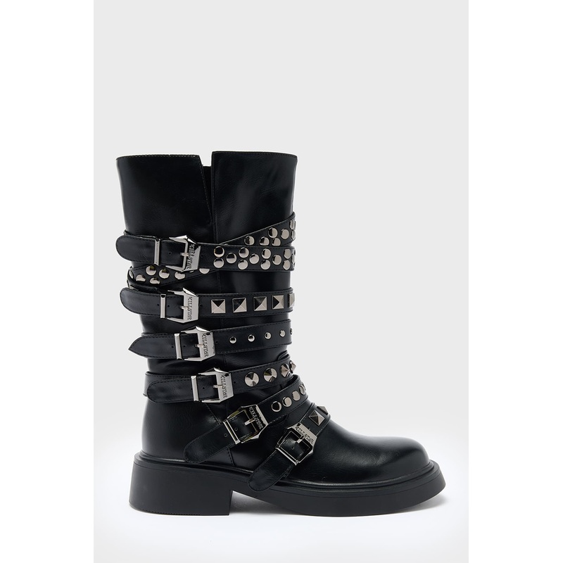Blood Grunge Boots US5 Black 100% PU