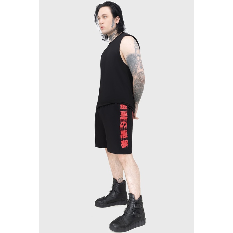 Psychos Only Jersey Shorts XS Black 100% Cotton