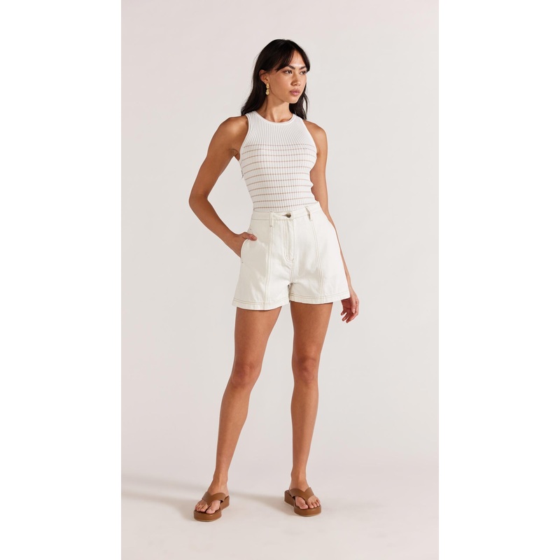 Rita Denim Shorts – Final Sale XS WHITE