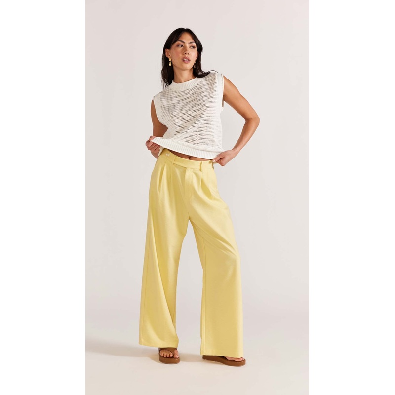 Sorrento Wide Leg Pant – Final Sale XS LEMON
