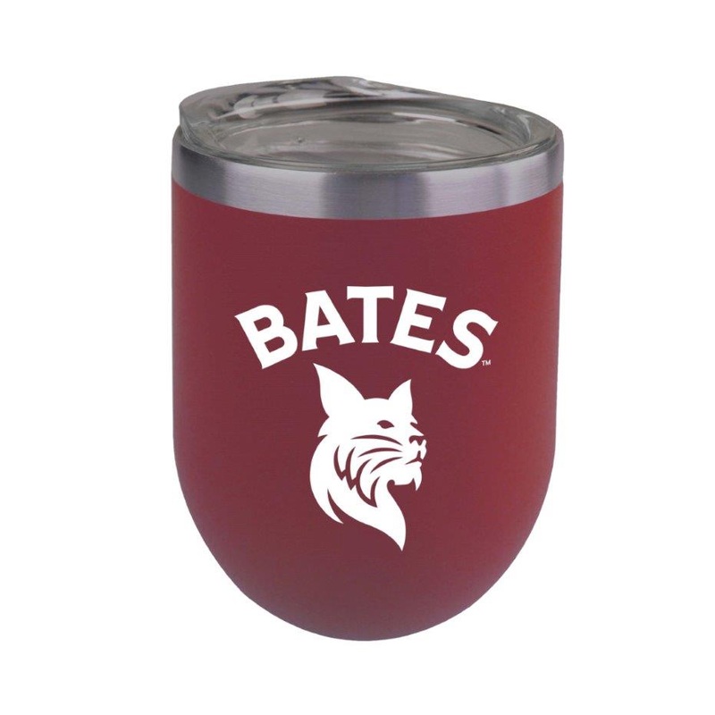 Wine Sipper Tumbler BATES Logo Garnet