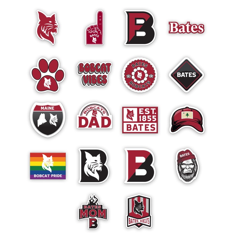 Mini-Stickers with Bates Logos and Graphics (Sold Separately) Bobcat Logo