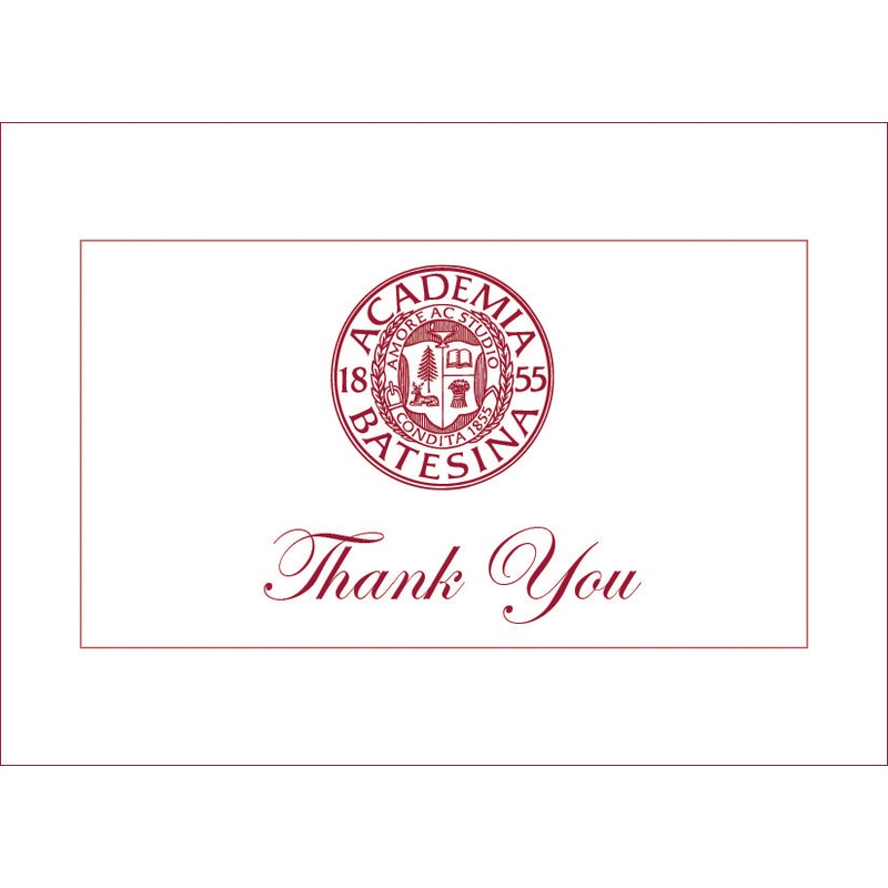 Set of 8 Bates Seal “Thank You” Greeting Cards