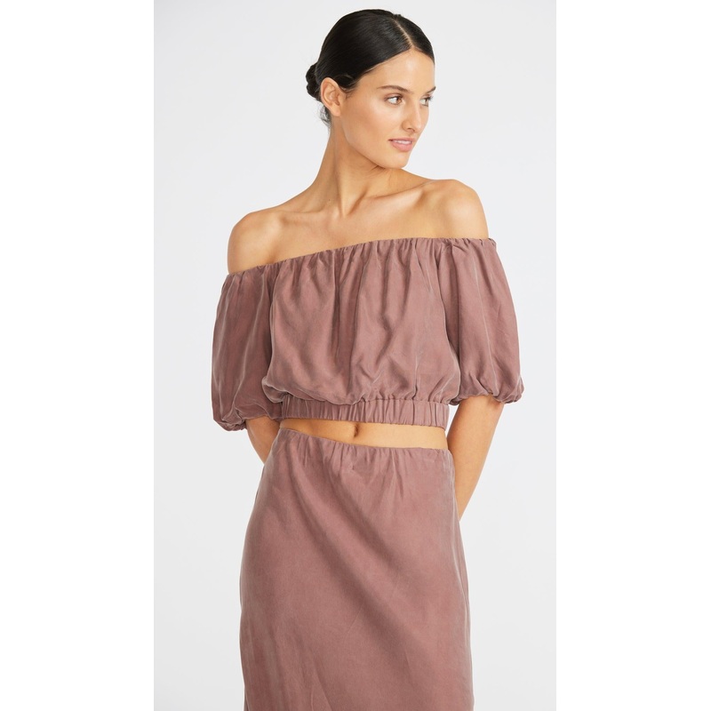 Vertigo Cupro Top – Final Sale XS DUSTY PLUM