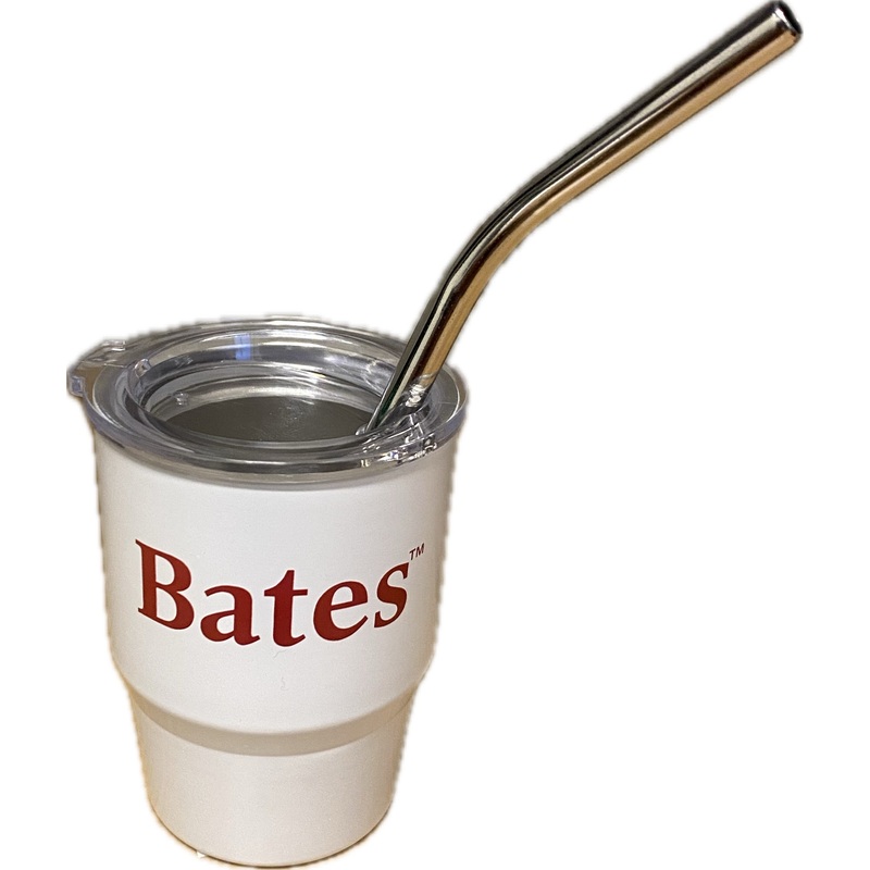 3 oz Tumbler Shot Glass with Straw Stainless