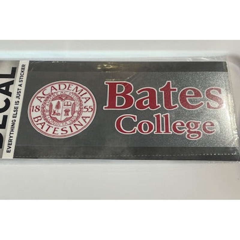 Academia Seal  Bates College Decal with grey background
