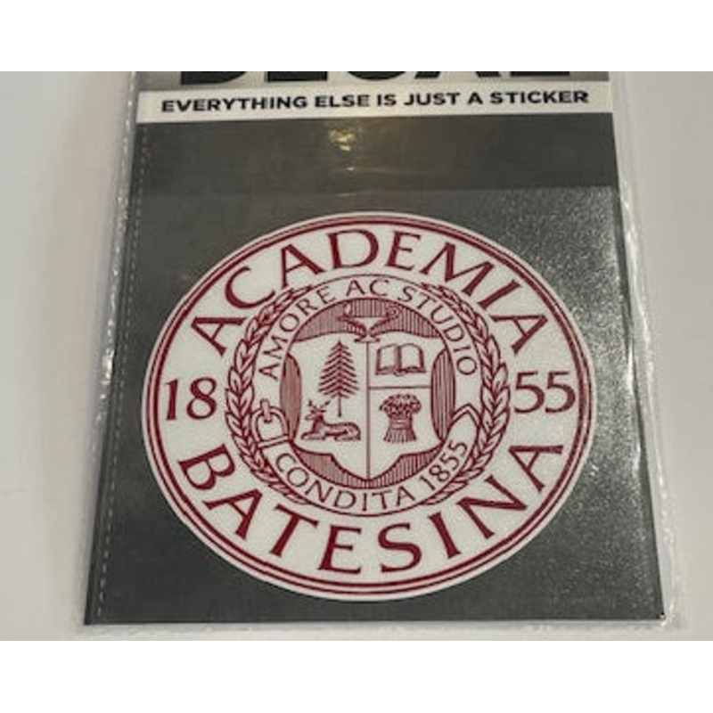 Academia Seal Decal with grey background