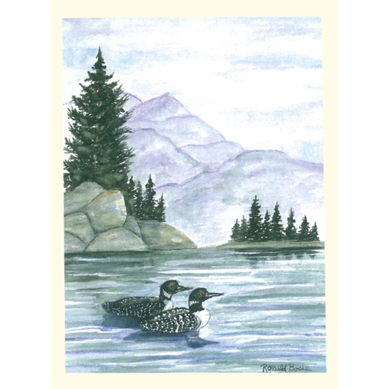 Single Loons Print