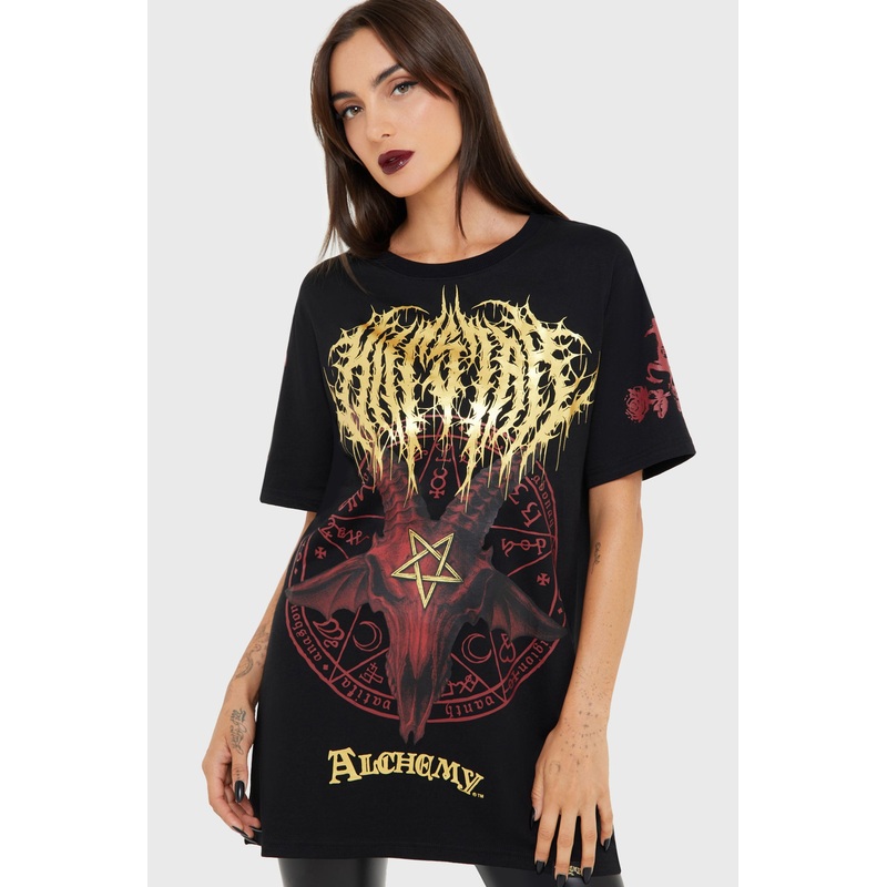 Baphomet Zisurr T-Shirt XS Black 100% Cotton